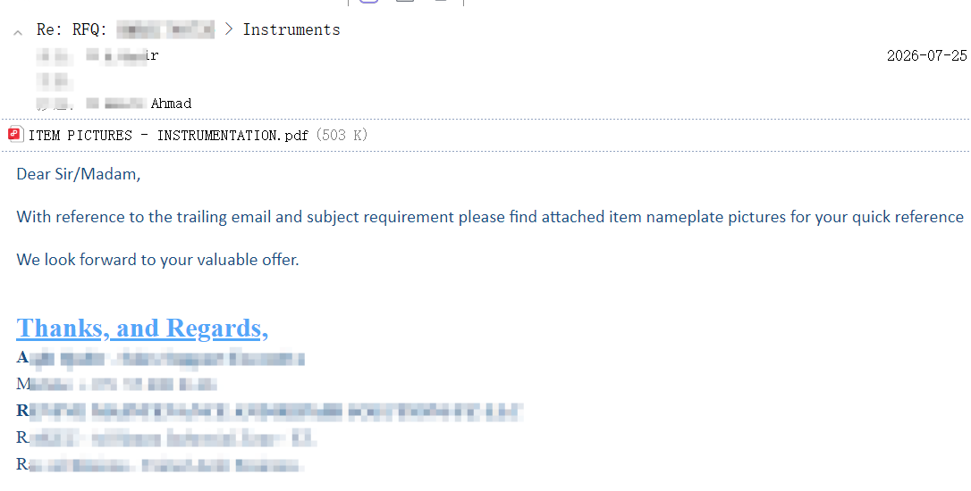 Send Your Requirement